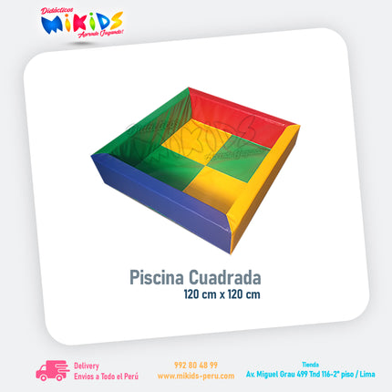 PISCINA CUADRADA 100 CM || Comercial